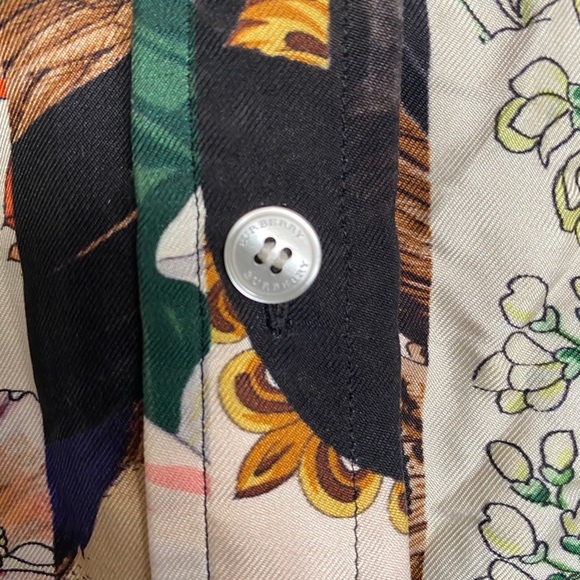 burberry multicolor sacha floral print button up perfect for summer - Picture 4 of 8